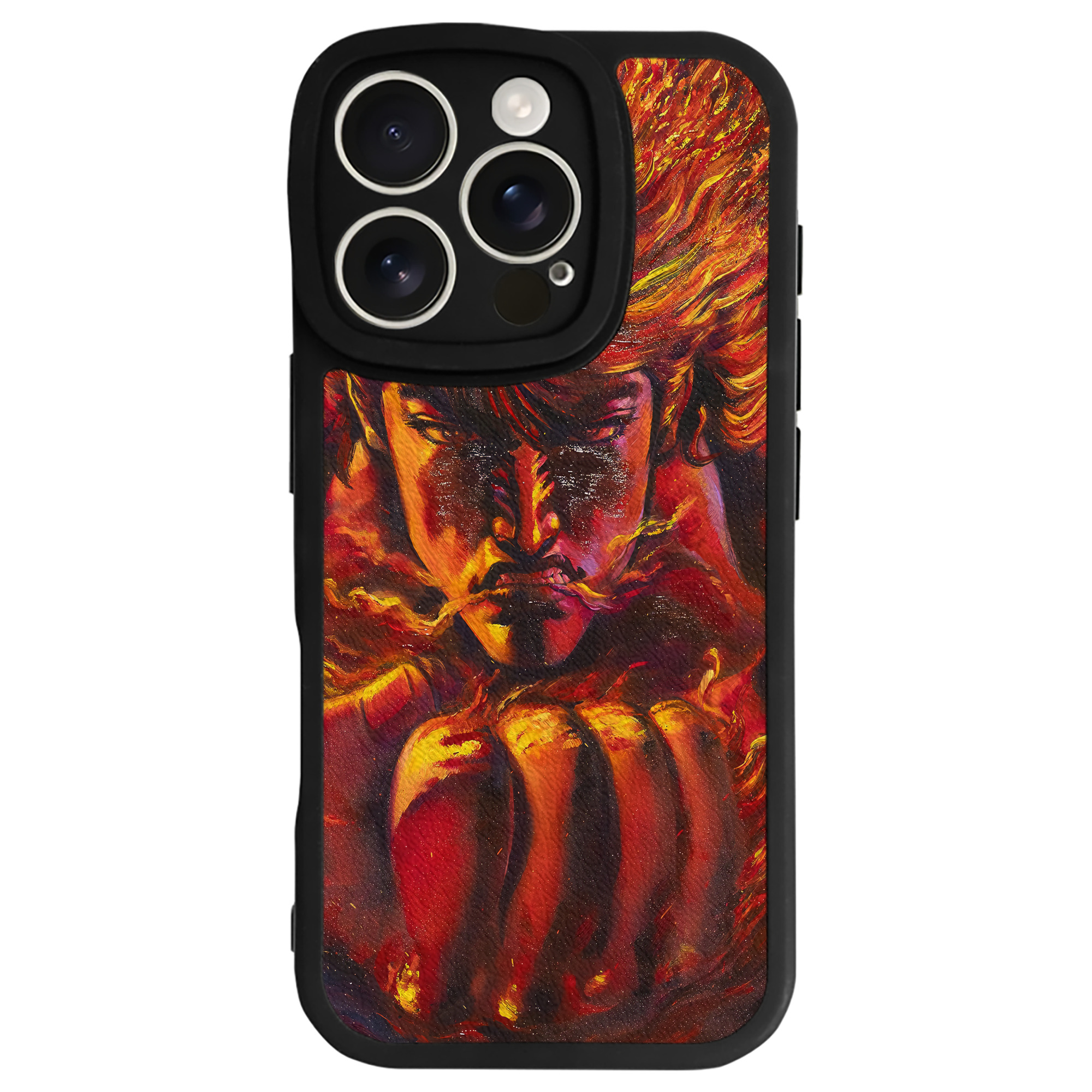 （画像用） 北斗の拳 Fist of the North Star 【iPhone 16シリーズ対応】シリコンスマホケース（レザー調） 材質：シリコン